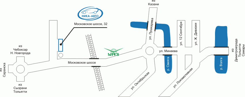 Карта ульяновск московское шоссе вираж ульяновск